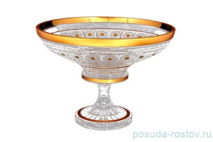 Фруктовница 35 см н/н &quot;Bohemia gold /Матовое золото&quot; / 115928