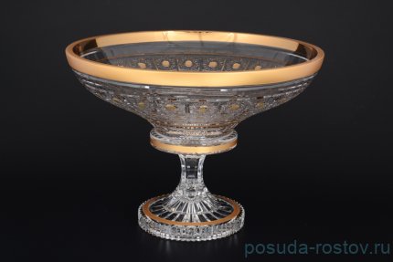 Фруктовница 35 см н/н &quot;Bohemia gold /Матовое золото&quot; / 115928
