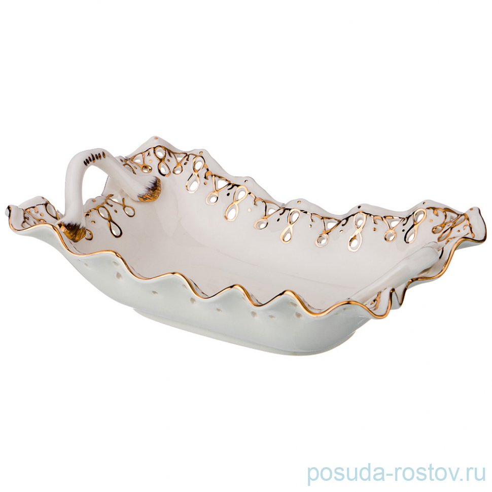 Конфетница 22 х 15 х 5 см "Лаура /Золото" / 194576