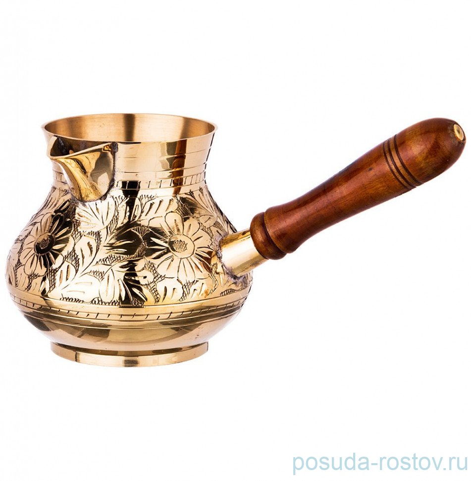 Турка 800 мл резная латунь "Lefard" / 193504