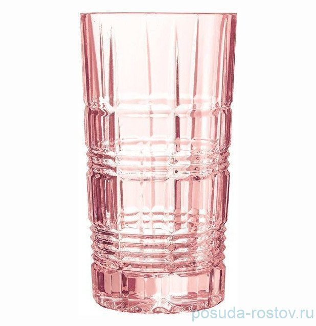 Стаканы для воды 380 мл 6 шт розовые "Даллас"  / 326364