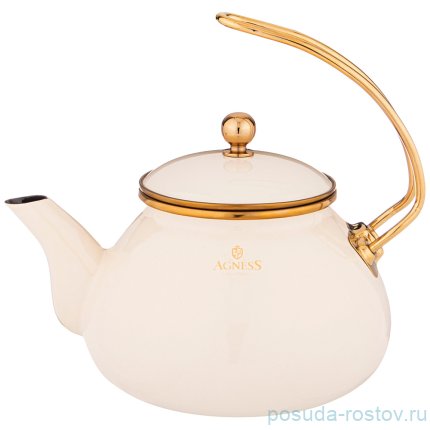 Чайник 2,2 л эмалированный белый &quot;Agness /Тюдор&quot; / 229572