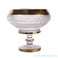 Ваза для фруктов 20,5 см н/н &quot;Мозер /Матовое золото&quot; / 157420