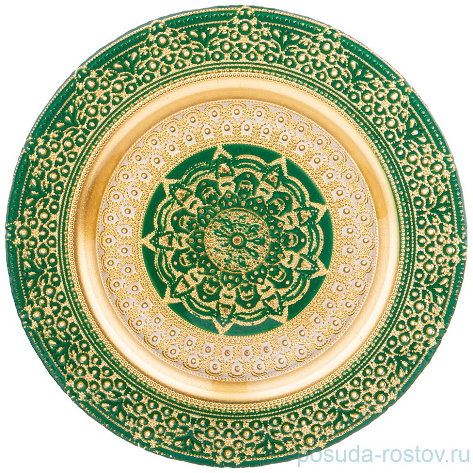 Тарелка 28 см 1 шт "Jasmin /Green" / 235297