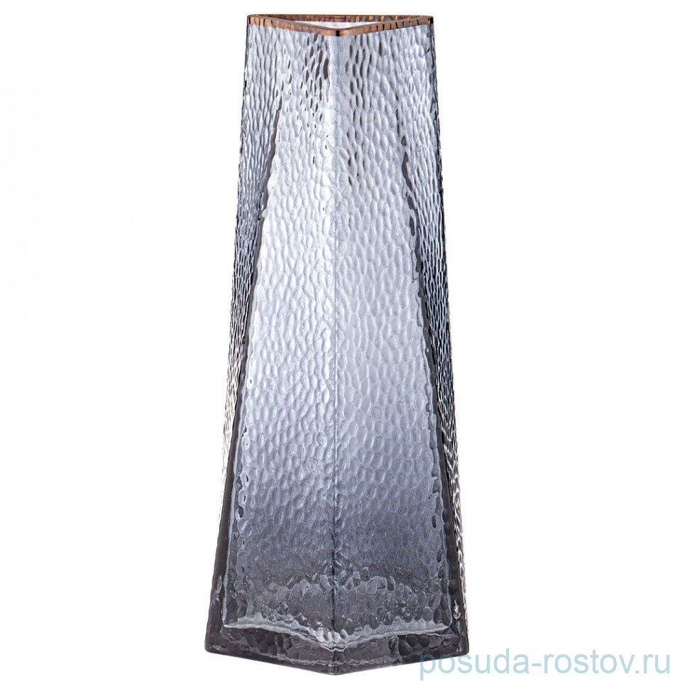 Ваза для цветов 13 х 27 см серая / 310636