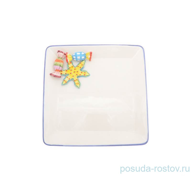 Блюдо 26 см квадратное "christmas world /sweet candies" / 270959