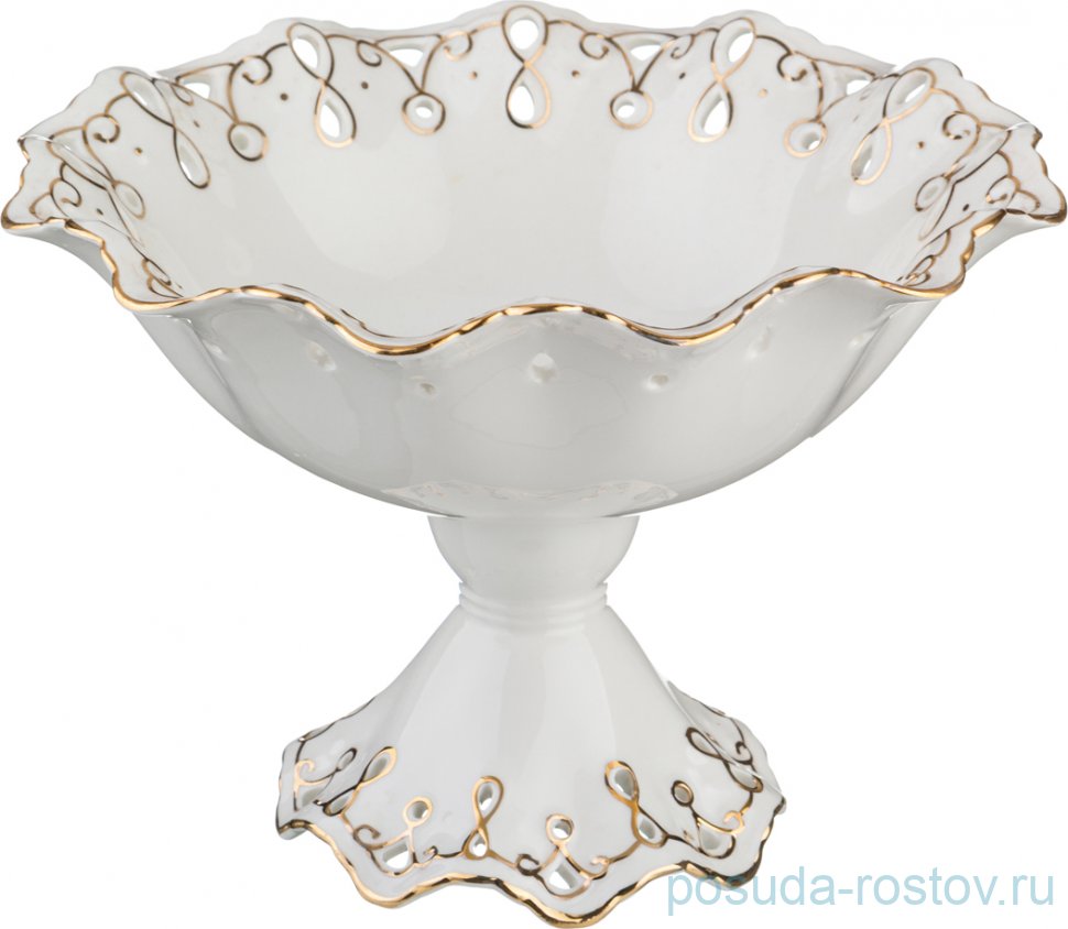 Фруктовница 23 см h-17 см н/н "Лаура /Золото" / 194577