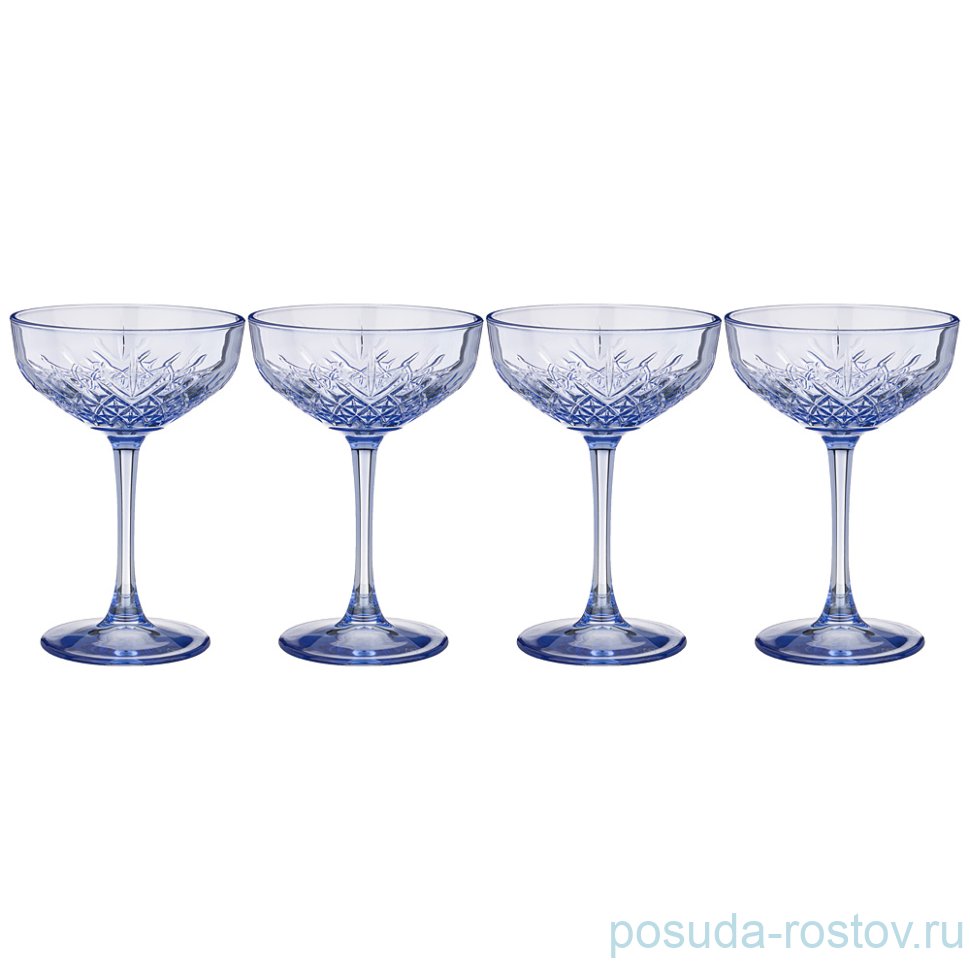 Креманки/мартинки 255 мл 4 шт "Timeless /Сапфир" / 211166