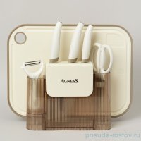 Набор кухонных предметов 7шт цвет айвори / 364309