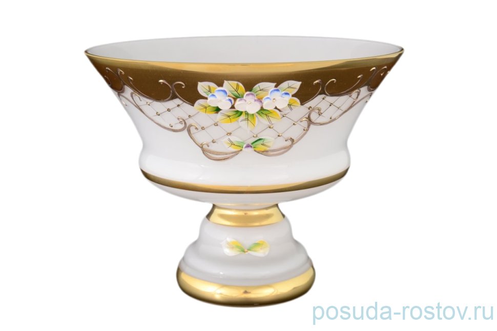 Конфетница 21 см н/н "Лепка белая" B-L / 069291