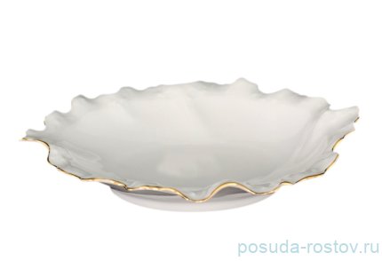 Салатник 17 см волна &quot;Корона /Отводка золото&quot; / 088804