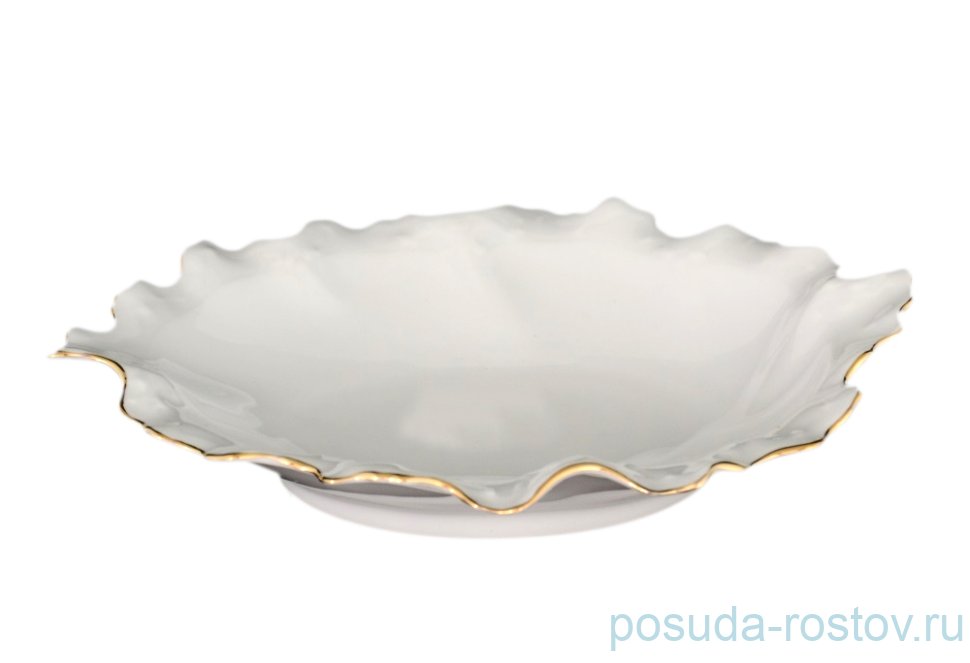 Салатник 17 см волна "Корона /Отводка золото" / 088804