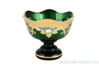 Конфетница 13 см н/н &quot;Лепка зеленая /волна /И-В&quot; / 095949