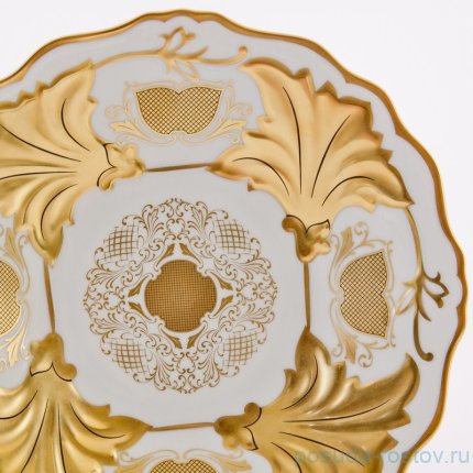 Блюдо 25 см круглое &quot;Ютта&quot; &quot;Веймар /Симфония /Золотая&quot; / 053825