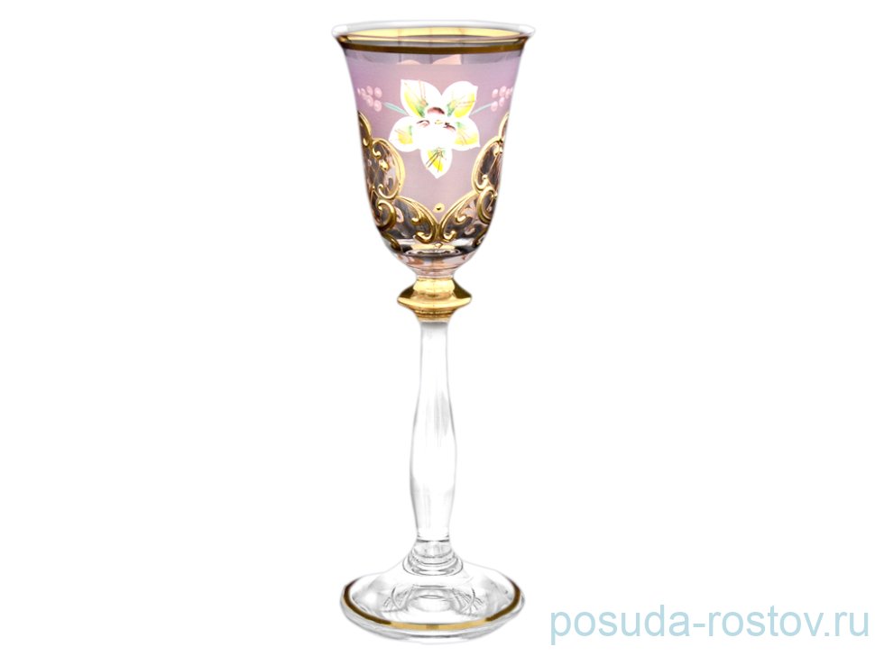 Рюмки 60 мл 6 шт "Анжела /Лепка розовая" U-R / 059874