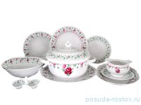 Столовый сервиз на 6 персон 27 предметов &quot;Офелия 918 /Розочки&quot; / 065113