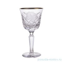 Бокалы для белого вина 190 мл 6 шт &quot;Роза /Золотой кант&quot; / 159625