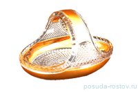 Корзинка 23 см &quot;CRYSTAL HEART /Матовое золото&quot; / 124183