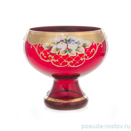 Ваза для конфет 15 см н/н &quot;Лепка красная /5849&quot; / 091586