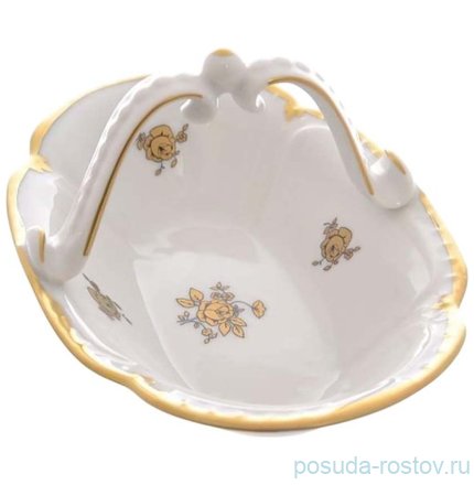 Конфетница 16 см &quot;Корона /Золотая роза&quot; / 307637