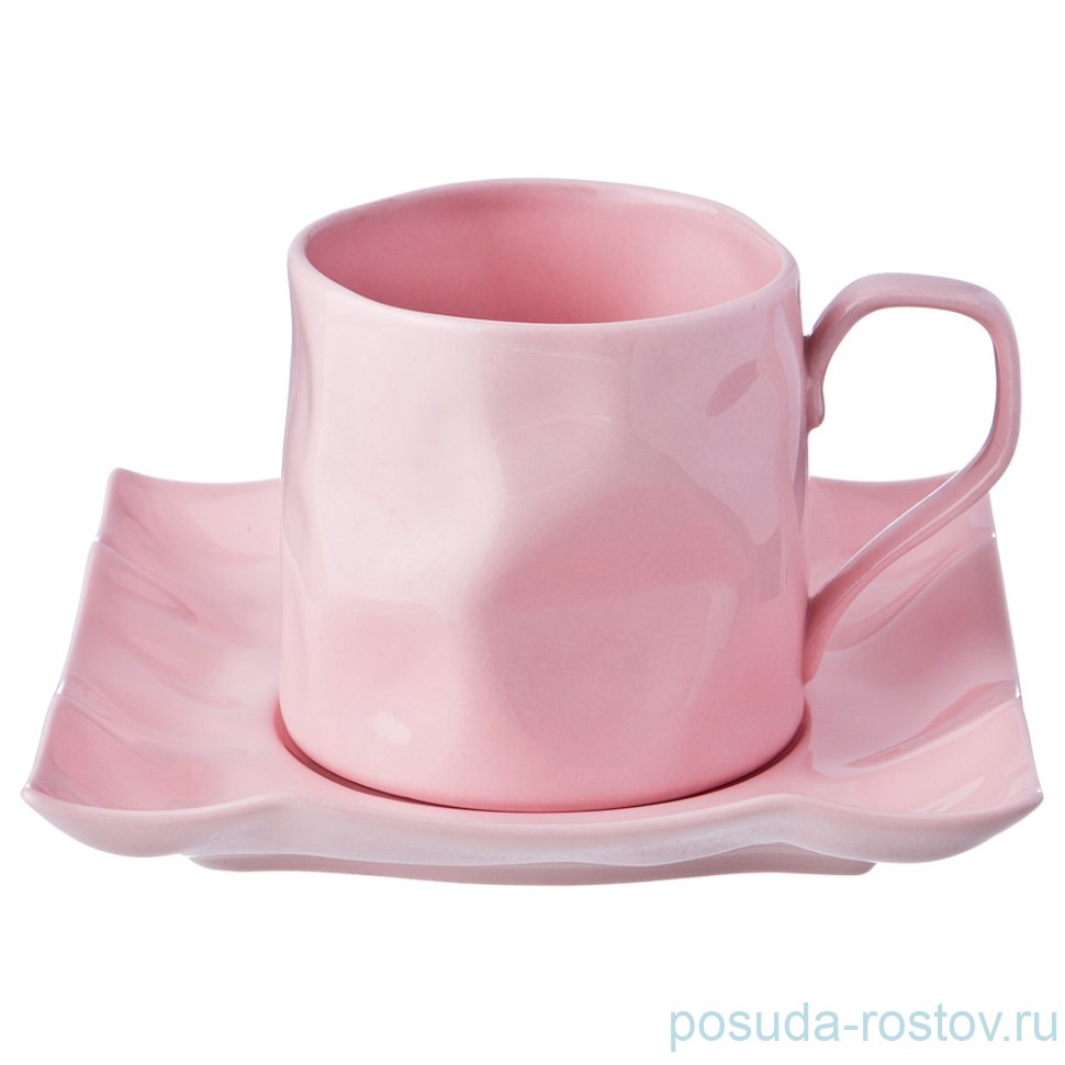 Чайная пара 250 мл 1шт "Раффл пинк" / 198500