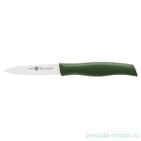 Нож для чистки овощей 10 см зеленый &quot;TWIN Grip&quot; / 368260