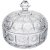 Конфетница 250 мл 11,5 х 11,5 х 13 см  крышкой "Muza Crystal" / 213502