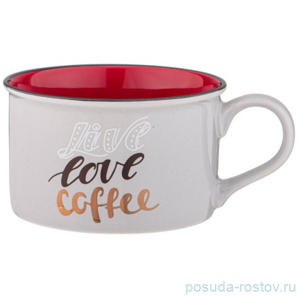 Кружка 220 мл &quot;Позитив /Live love coffee&quot; / 335173