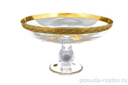 Ваза для фруктов 30 см н/н &quot;Джесси /Золото&quot; / 038256