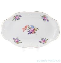 Блюдо 28 см овальное &quot;Камелия /Мейсенский букет&quot; / 295083