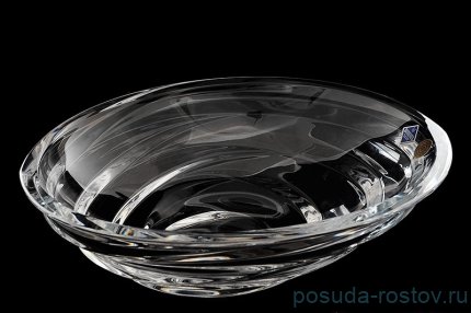 Ваза для фруктов 32 см &quot;Dynamic /Без декора&quot; хрусталь Йиглава / 019150