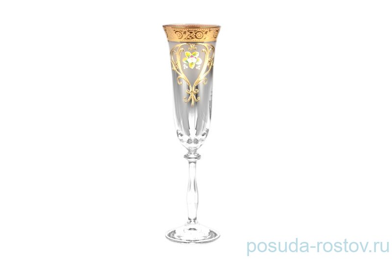 Бокалы для шампанского 190 мл 6 шт "Анжела /Лепка /352" E-V / 099856