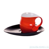 Кофейная пара 230 мл &quot;Colani&quot; красная с чёрным  / 049600