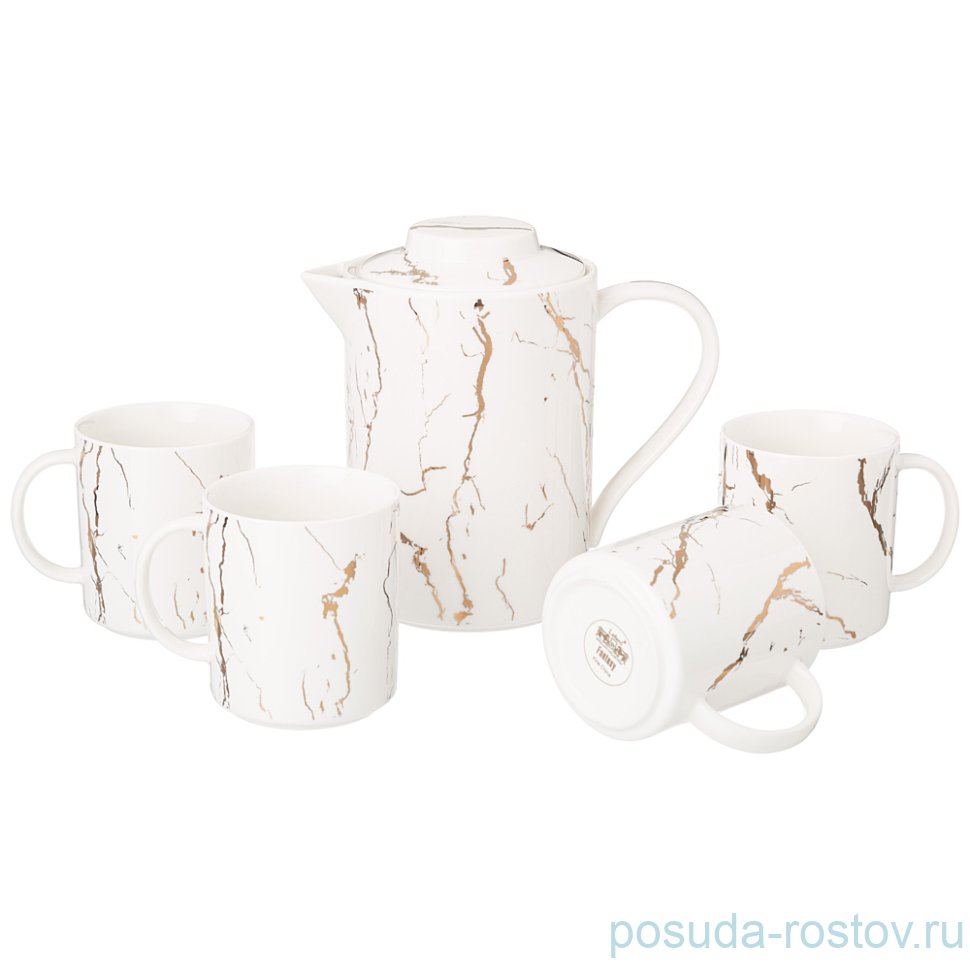 Чайный сервиз на 4 персоны 5 предмет "Fantasy /Белое" / 275475
