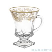 Кружки для горячих напитков 150 мл 6 шт н/н &quot;Квадро /Золотой узор 202&quot; / 243781