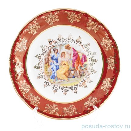 Набор тарелок 19 см 6 шт &quot;Фредерика /Мадонна красная&quot; / 167685