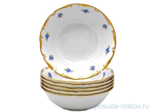 Набор салатников 19 см 6 шт "Анжелика /Незабудка" / 027579
