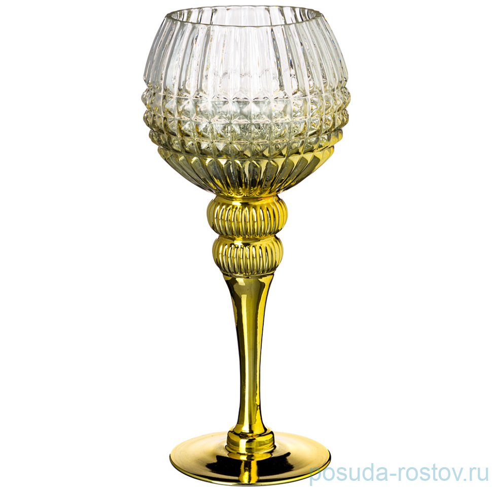 Подсвечник 10 х 30 см золотистый / 268357 Подсвечник 10 х 30 см золотистый / 268357