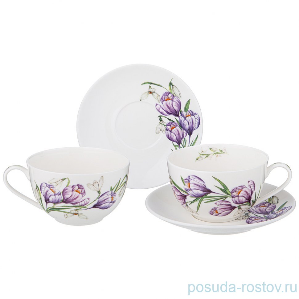 Набор чайных пар 280 мл 2 шт "sunday" / 340053 Набор чайных пар 280 мл 2 шт "sunday" / 340053