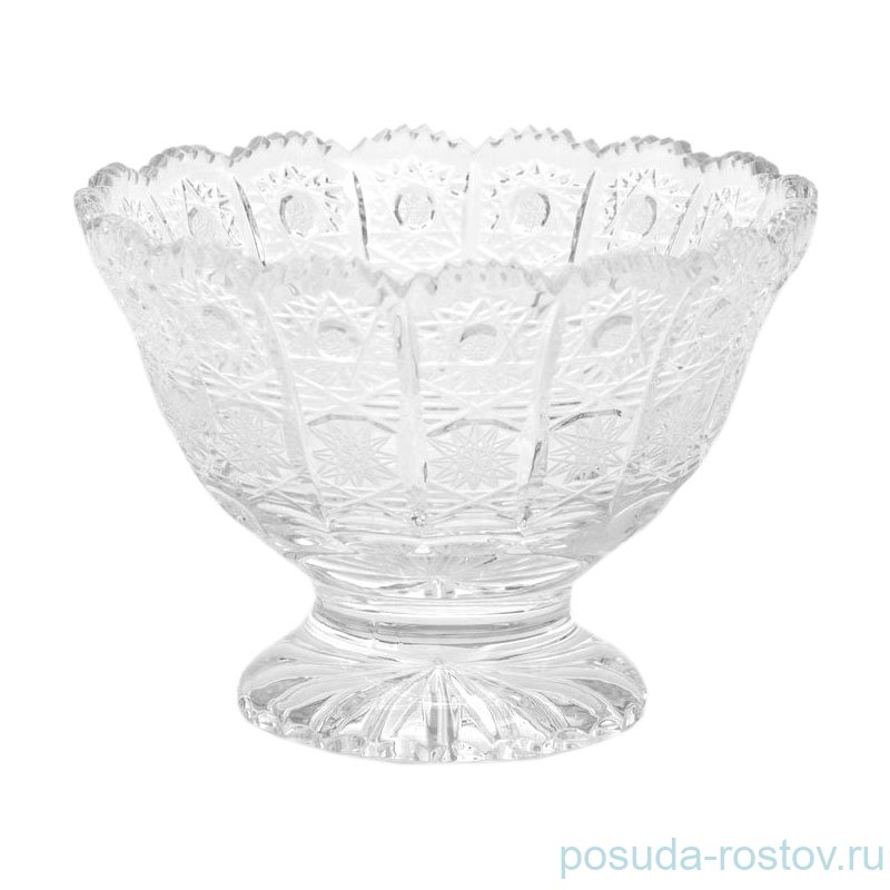 Вазочка 15 см "Хрусталь резной" / 052487