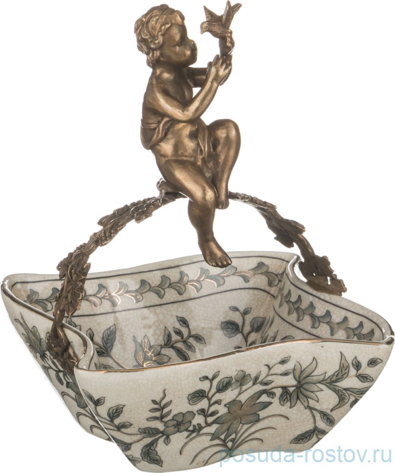 Конфетница 14 х 14 см h-18 см "lefard" / 191286