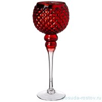 Подсвечник 10 х 35 см красный / 268352