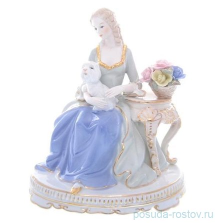 Статуэтка 25 см &quot;Девушка с собачкой&quot; / 378451