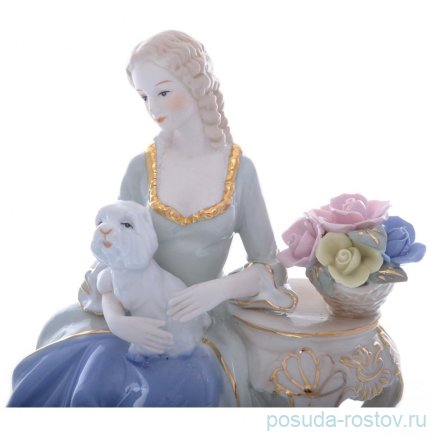 Статуэтка 25 см &quot;Девушка с собачкой&quot; / 378451
