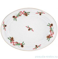 Блюдо 35 см овальное &quot;Christmas Holly /Olympus&quot; / 375275