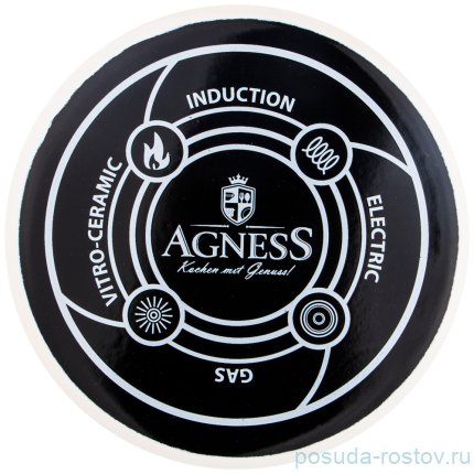 Чайник 2,3 л эмалированный белый &quot;Agness /Deluxe&quot; / 220890