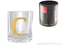 Стакан для виски 390 мл TUBUS &quot;Азбука /Буква &quot;C&quot; / 135880