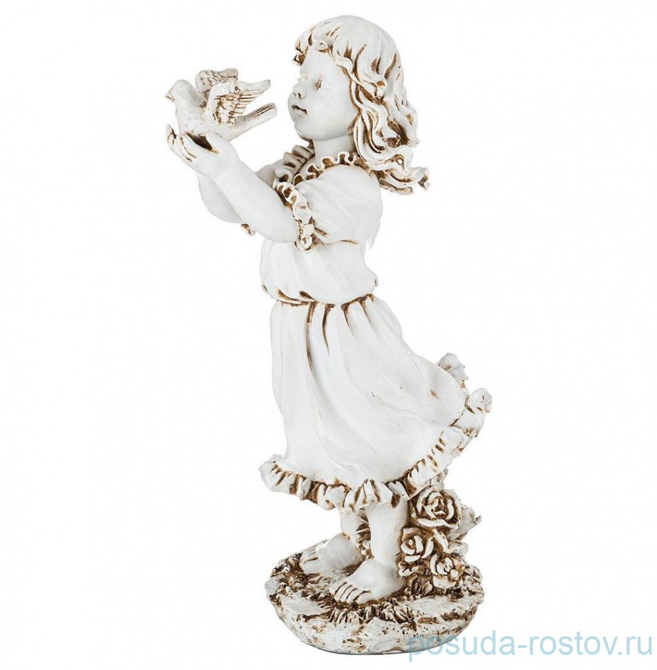 Фигурка 49 см "Девочка с голубем" /антик / 273656