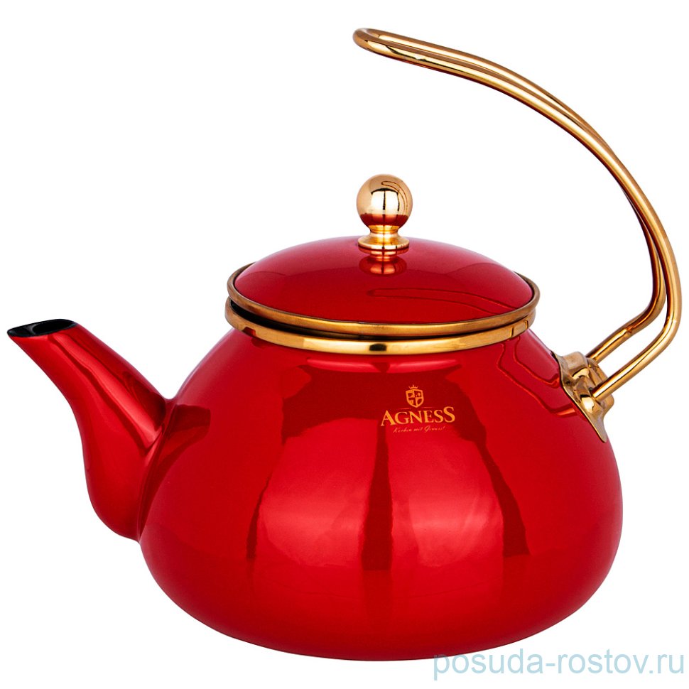 Чайник 2,2 л эмалированный алый "agness /тюдор" / 228947