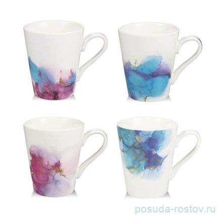 Набор кружек 320 мл 4 шт &quot;myCOFFEE /Ametyst&quot; / 288621